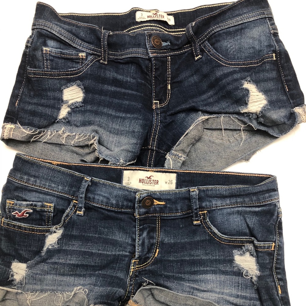 🌊Hollister denim shorts Size 3 -2 pair bundle